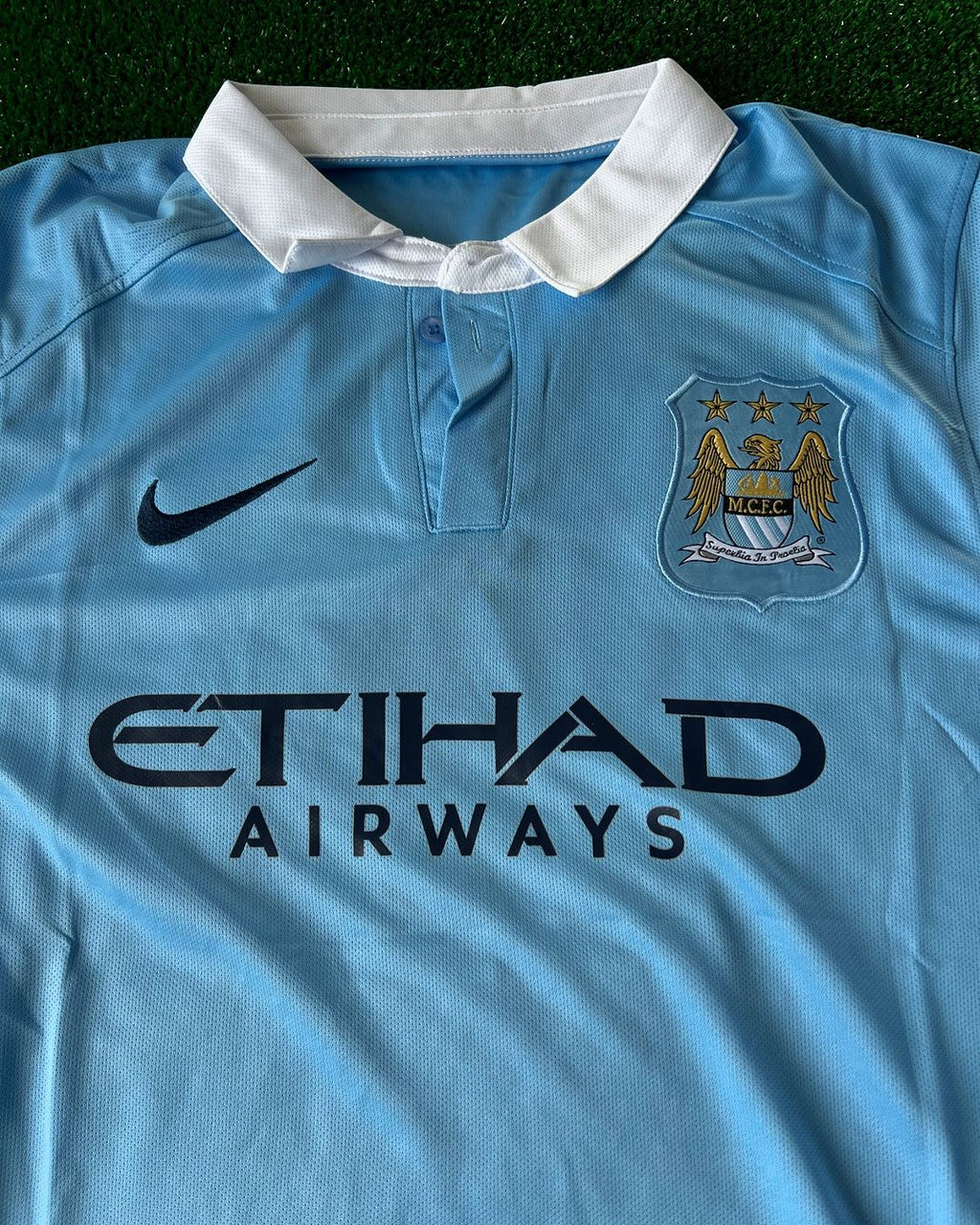 Sergio Kun Aguero Manchester City 2015 2016 Season Retro Jersey – 4