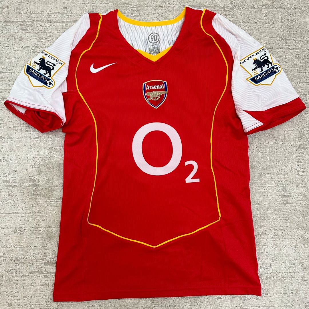 Dennis Bergkamp 10 - Arsenal 2004/2005 O2 Red Retro Kit Jersey – 5