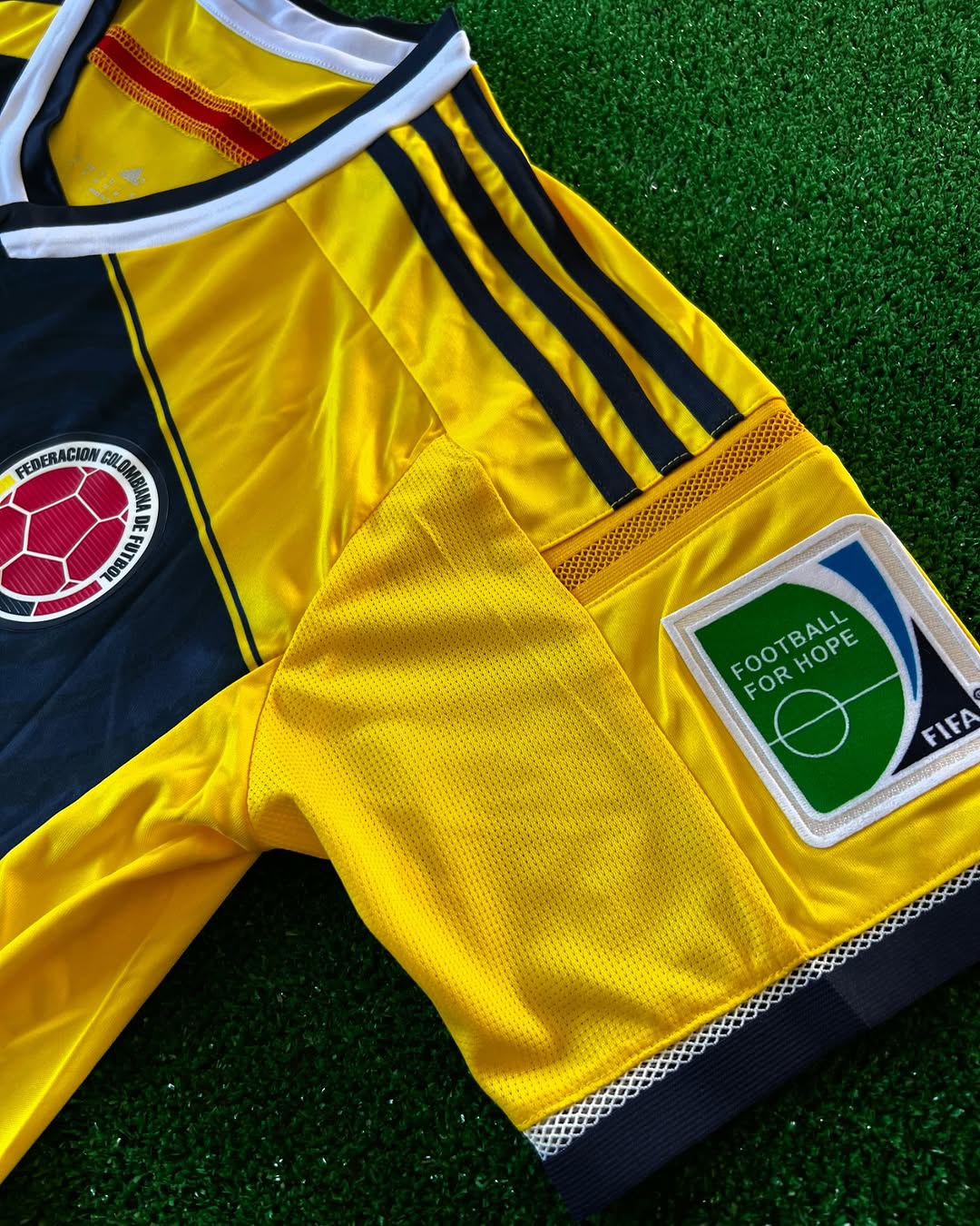 James Rodriguez Colombia 2014 Brazil World Cup Blue Retro Jersey – 6
