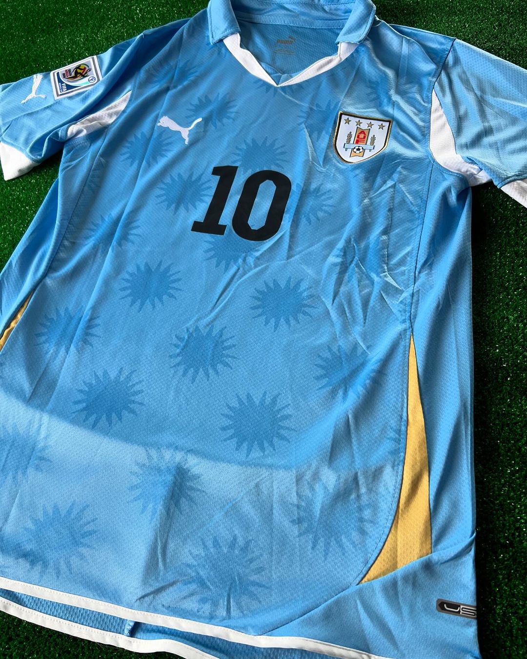 Edinson Cavani 7 – Uruguay 2010 World Cup Retro Kit Jersey – | | – 5