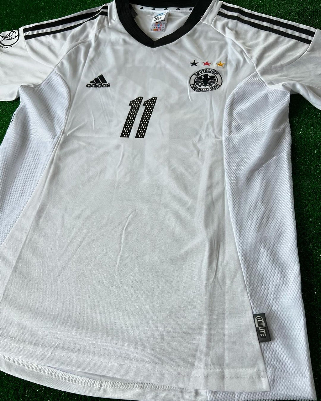 Miroslav Klose Germany Deutschland 2002 World Cup Japan Korea White Retro Jersey – 5