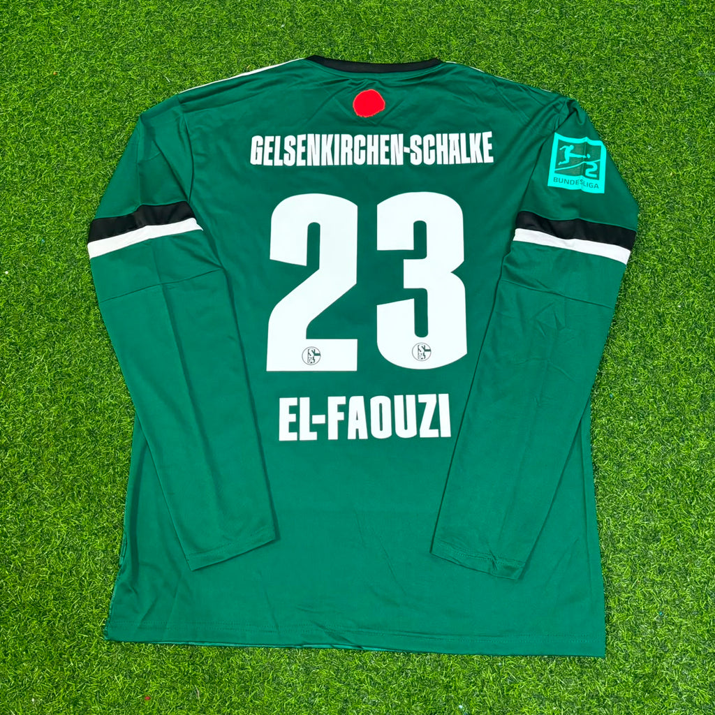 Soufiane El-Faouzi 23- Schalke 04 Long Sleeve Gelsenkirchen Special Edition Football Jersey – Back View
