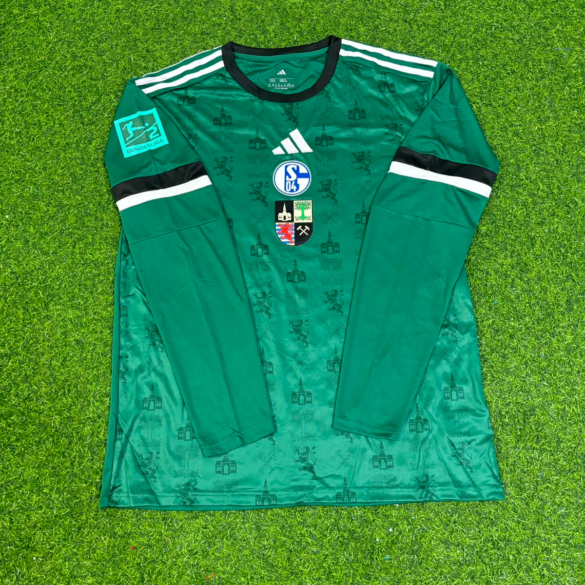 Soufiane El-Faouzi 23- Schalke 04 Long Sleeve Gelsenkirchen Special Edition Football Jersey – Front View