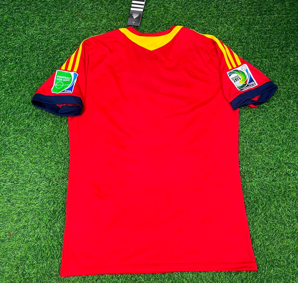 2013 Spain Confederations Cup Retro Football Jersey – Front View