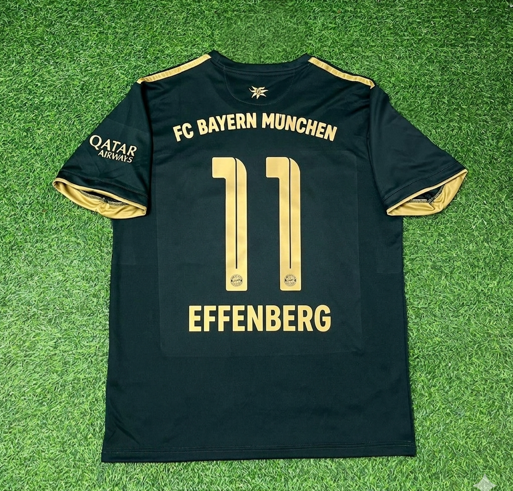 Stefan Effenberg Bayern Munich Oktoberfest Green Special Edition Football Jersey – Back View
