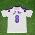 Stevan Jovetic Fiorentina Retro White Football Jersey – Back View