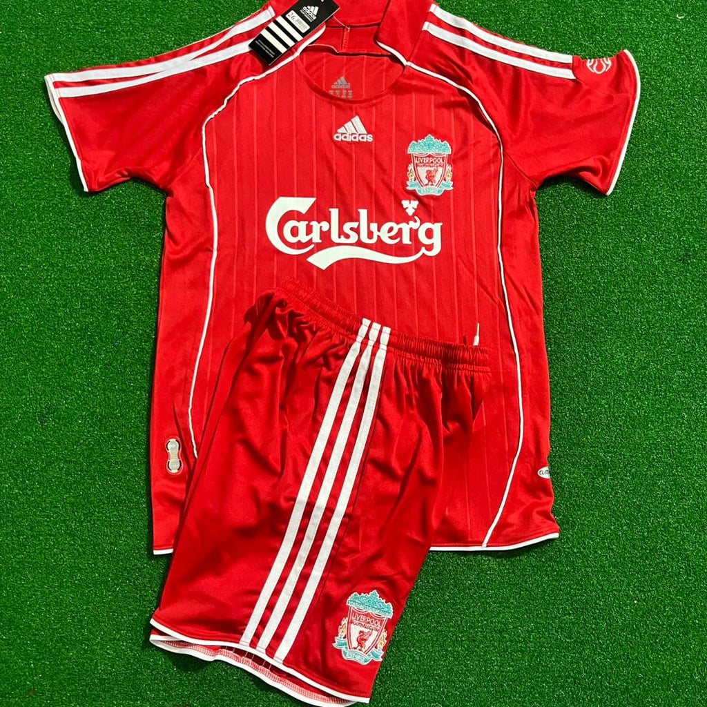 2007/08 Steven Gerrard Liverpool Kids Football Jersey Kinder – Front View