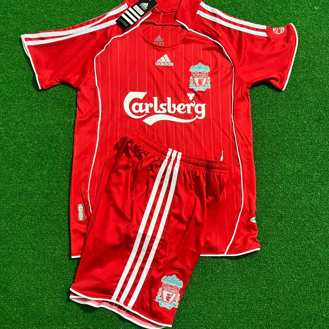 2007/08 Steven Gerrard Liverpool Kids Football Jersey Kinder – Front View