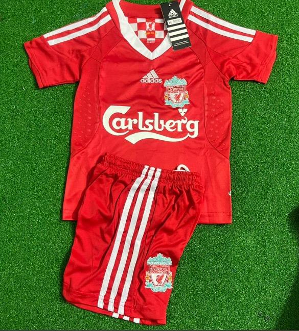 Steven Gerrard Liverpool 2008 2010 Kids Soccer Kit Jersey Kinder Enfant – Front View