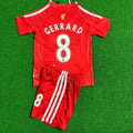 Steven Gerrard Liverpool 2008 2010 Kids Soccer Kit Jersey Kinder Enfant – Back View