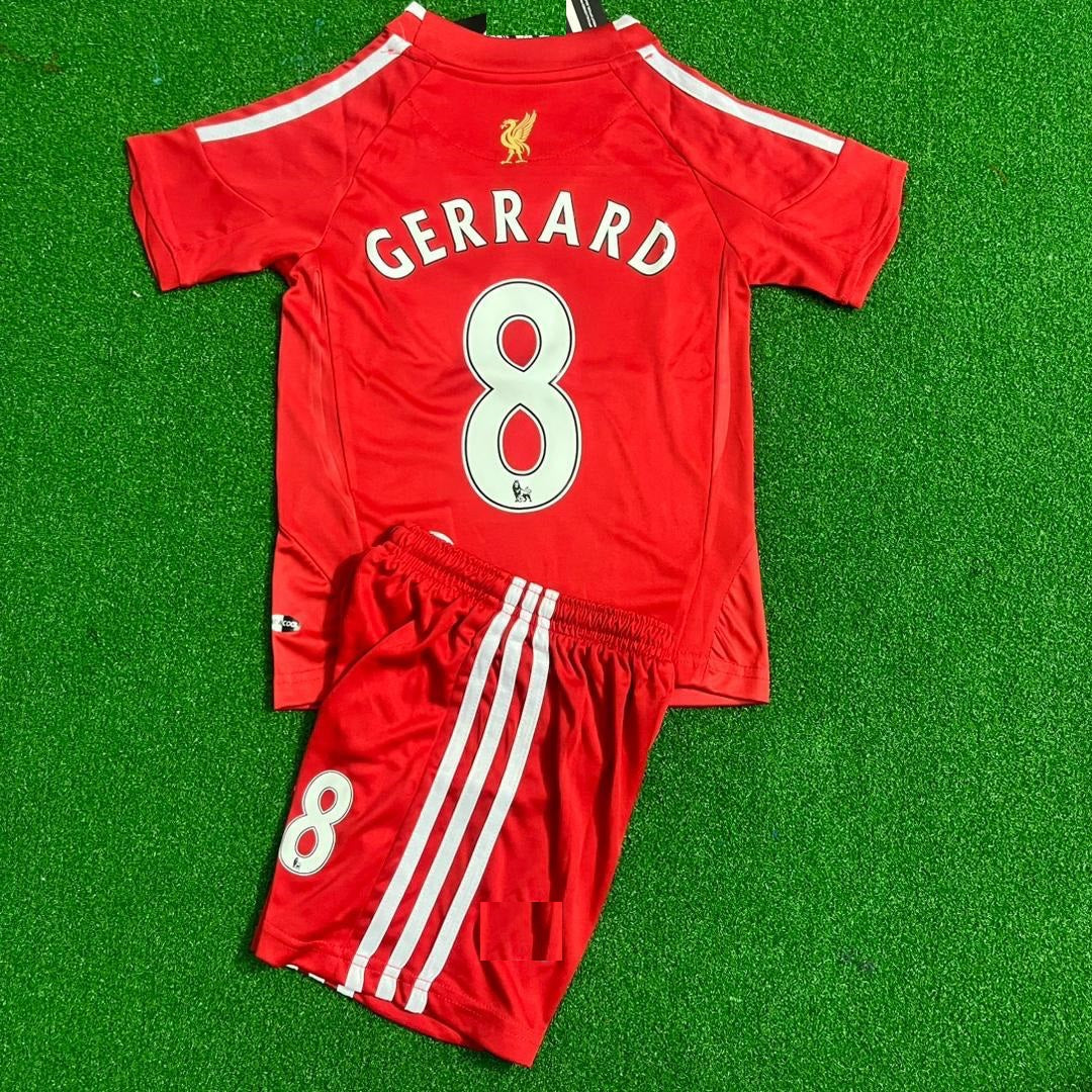 Steven Gerrard Liverpool 2008 2010 Kids Soccer Kit Jersey Kinder Enfant – Back View