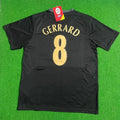 Steven Gerrard – Liverpool 2005 Final Black Retro Jersey – Back View