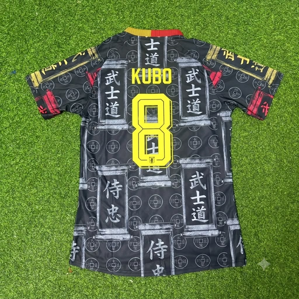 Takefusa Kubo Japan Commemorative Football Jersey – Back View