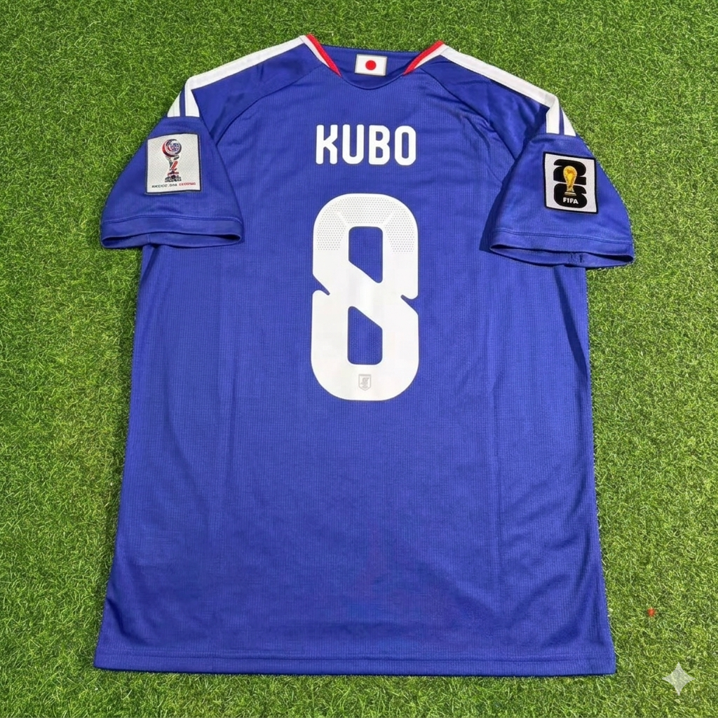 2026 Japan World Cup Takefusa Kubo Football Jersey – Back View
