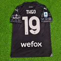 2024 Theo Hernandez AC Milan Black Football Jersey – Back View