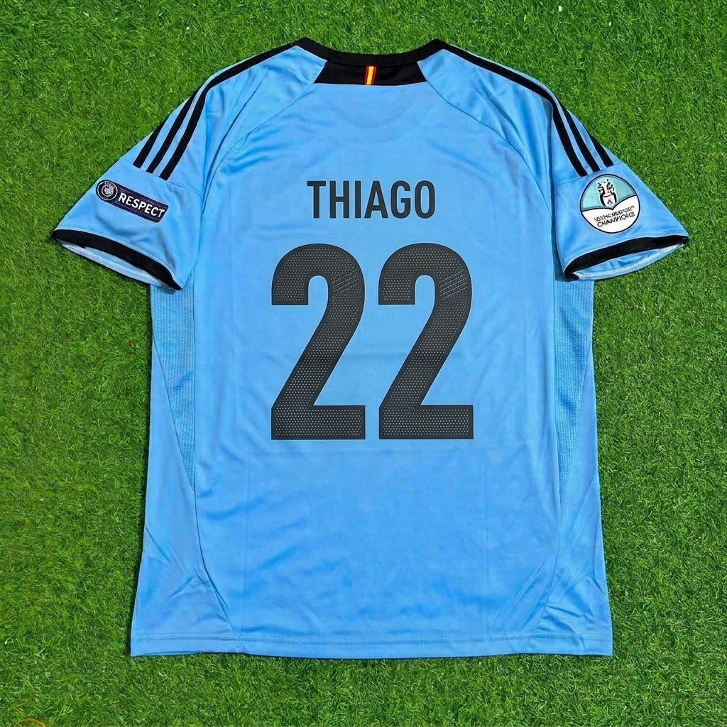 Thiago Alcantara Spain EURO 2012 Final Retro Football Jersey – Back View