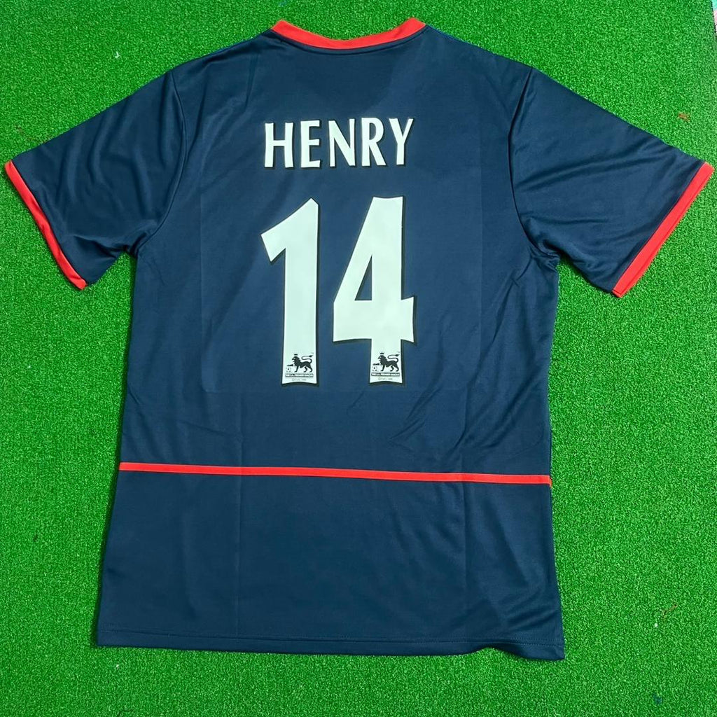 Thierry Henry 14 - Arsenal 2002/2004 Retro Kit Jersey – Back View