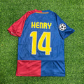 Thierry Henry 14 - Barcelona 2009 Champions League Roma Final Retro Jersey – Back View