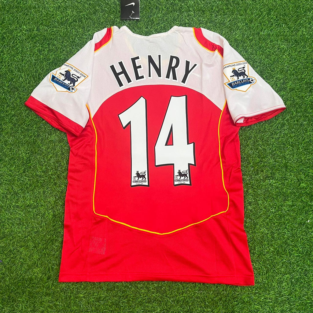 2003/05 Thierry Henry Arsenal Retro Football Jersey – Back View