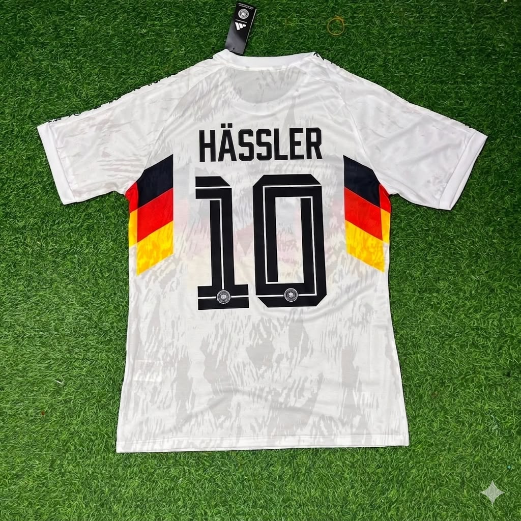 Thomas Hässler #10 Germany Deutschland Special Edition Football Jersey – Back View