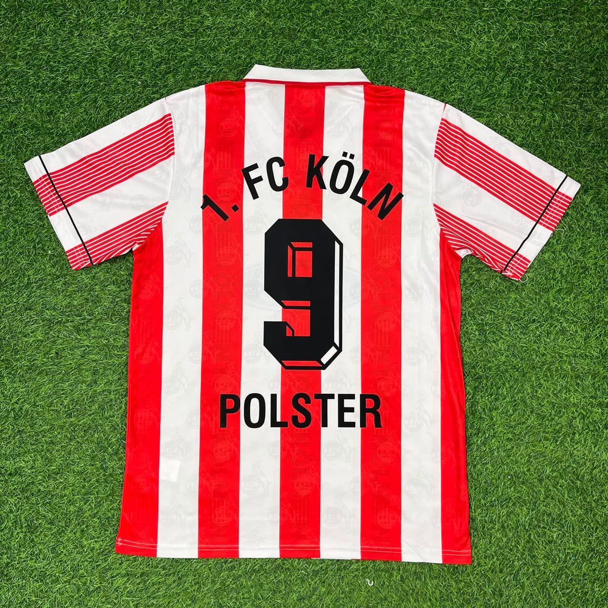 Toni Polster #9 FC Köln Retro Fußballtrikot – Back View