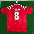 Tugay Kerimoglu Türkiye Turkey Red Nostalgic Retro Football Jersey – Back View