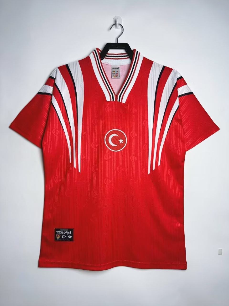 Türkiye Efsane Kirmizi Turkey Retro Kirmizi Özel Forma Football Jersey – Back View