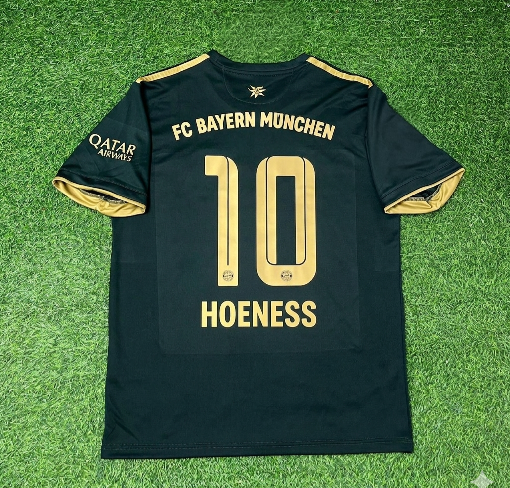 Uli Hoeness Bayern Munich Oktoberfest Green Special Edition Football Jersey – Back View