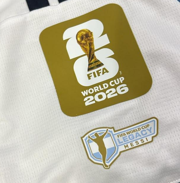 Lionel Messi Argentina 2026 World Cup Away Legacy Patch Long Sleeve Football Jersey – Detailed View