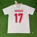 Ruben Vargas Switzerland White Retro Football Jersey – Back View