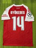 Viktor Gyökeres #14 Arsenal Home CL New Season 2026 Jersey Kit Soccer – Back View