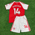 2026 Viktor Gyökeres #14 Arsenal Home Kids Football Jersey Soccer – Back View