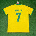 Vinicius Junior Brazil Football Retro Jersey – Back View