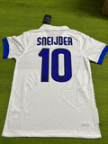 Wesley Sneijder Inter Retro 2009-2010 White Jersey – Back View