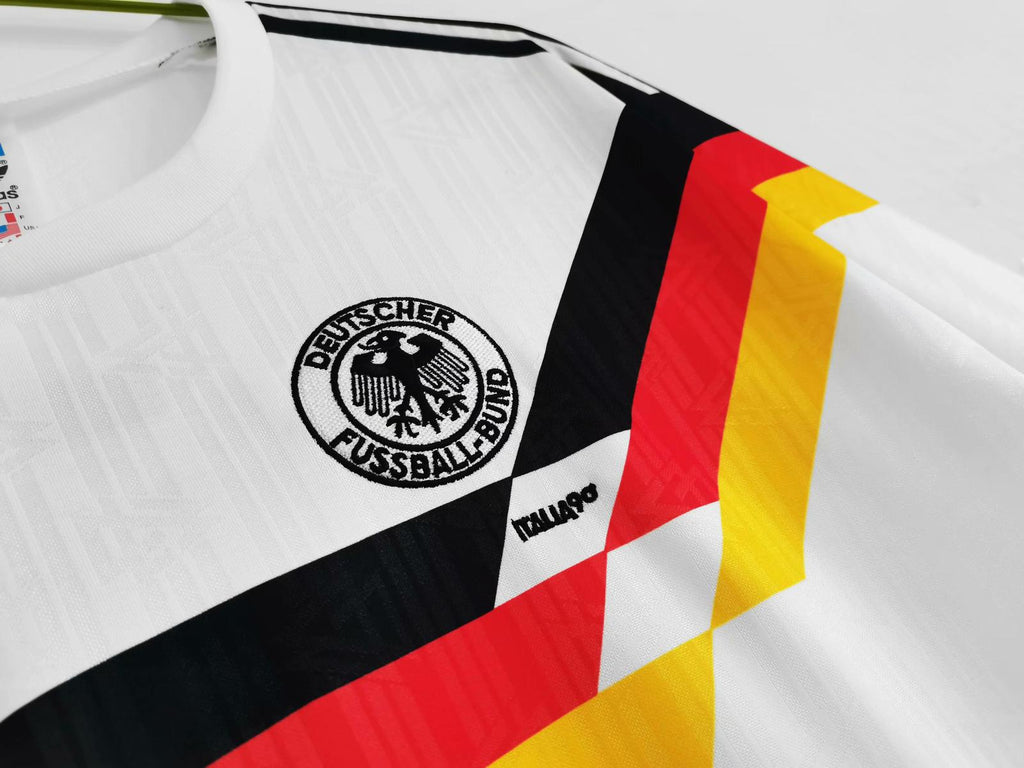 1990 Germany World Cup Olaf Thon Retro Football Jersey – Detailed View