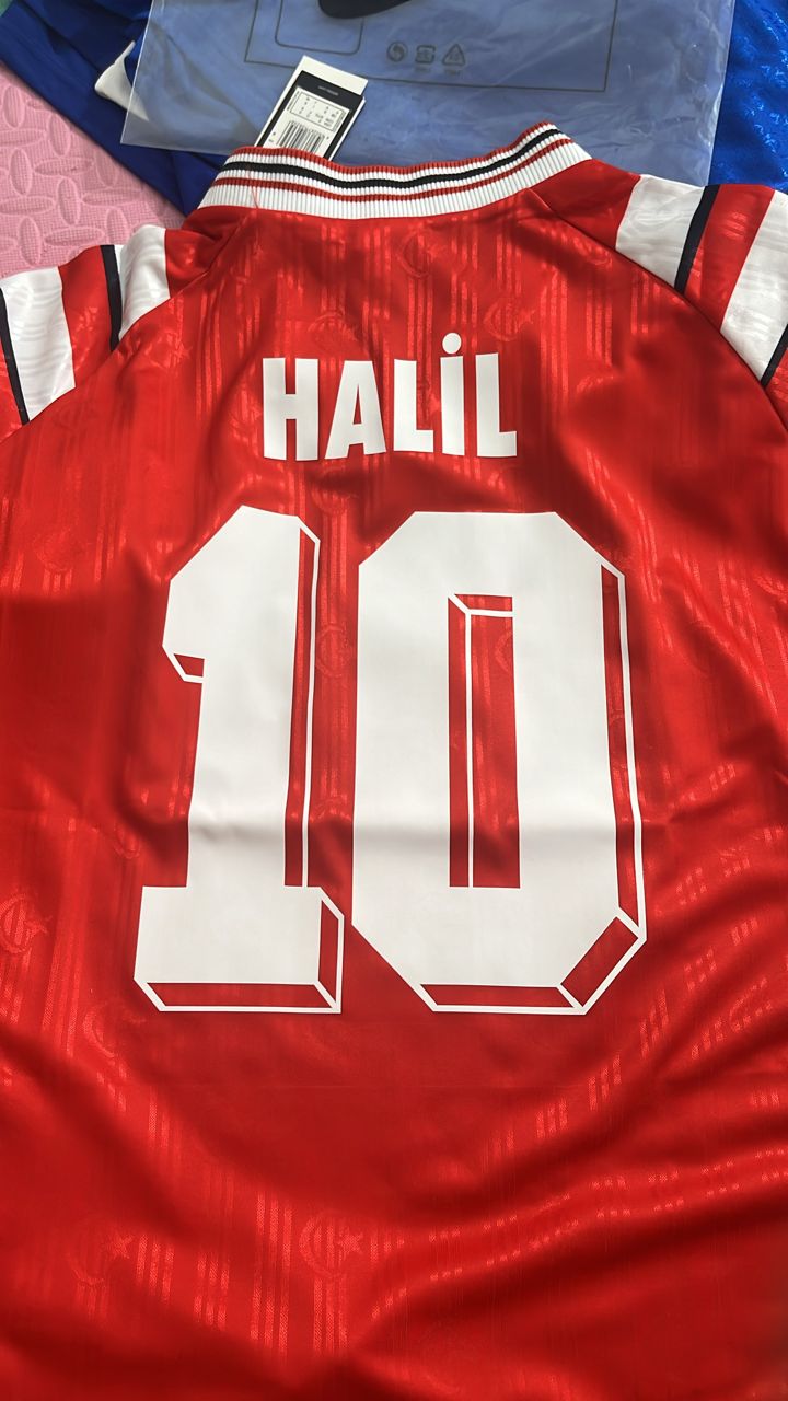 Türkiye Efsane Kirmizi Turkey Retro Kirmizi Özel Forma Football Jersey – 12