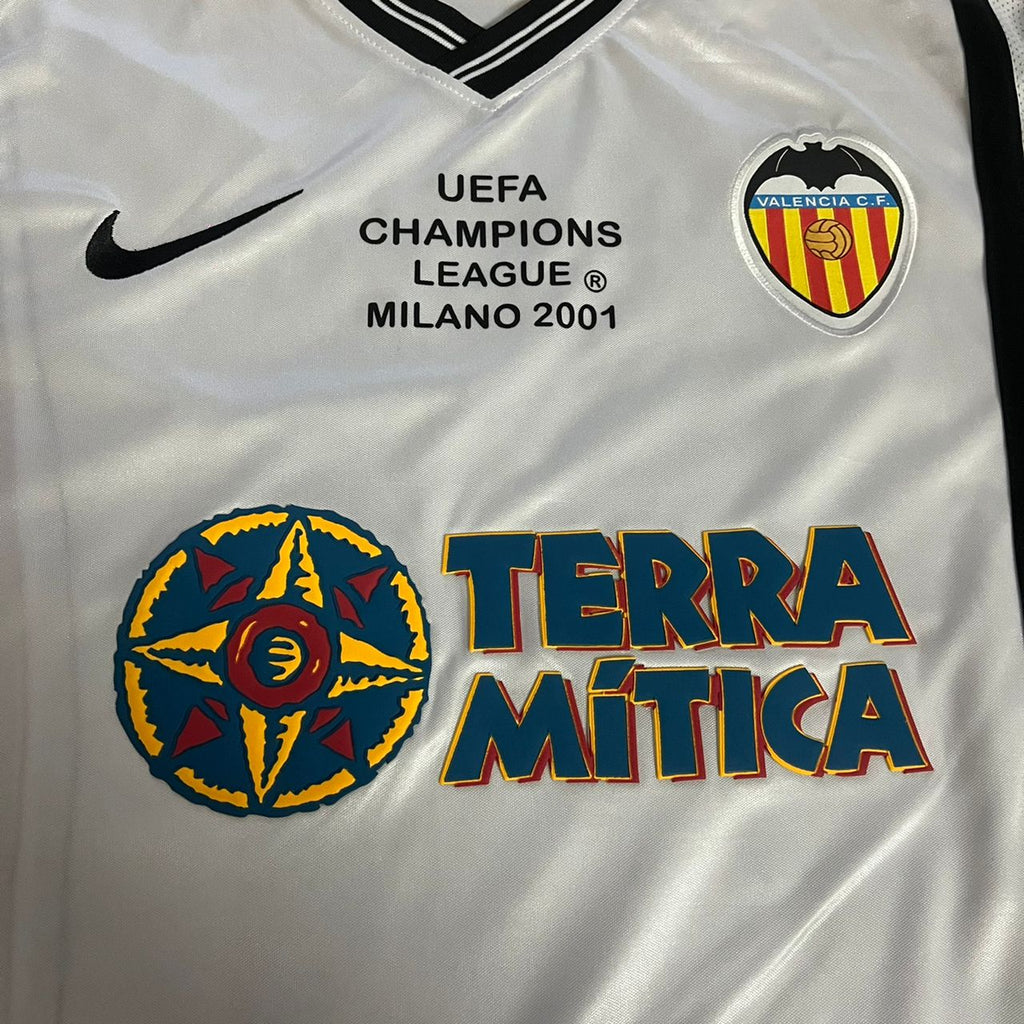 Gaizka Mendieta Valencia 2001 Milano Champions Final Retro Jersey – 9
