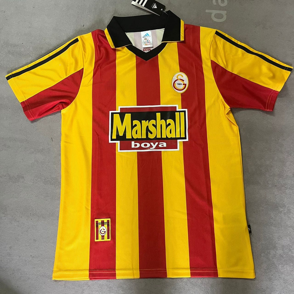 2000 Galatasaray UEFA Retro Nostalji Formasi Football Home Football Jersey – Back View
