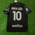 Rafael Leão AC Milan Black Jersey – Back View