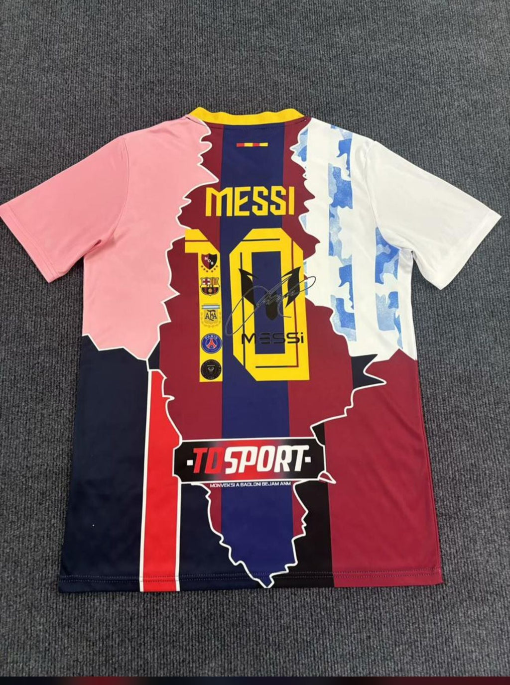 Lionel Messi GOAT Combo All Teams Special Jersey – Detailed View
