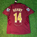 Thierry Henry Arsenal 2006 Highbury Burgundy Retro Football Jersey – Back View