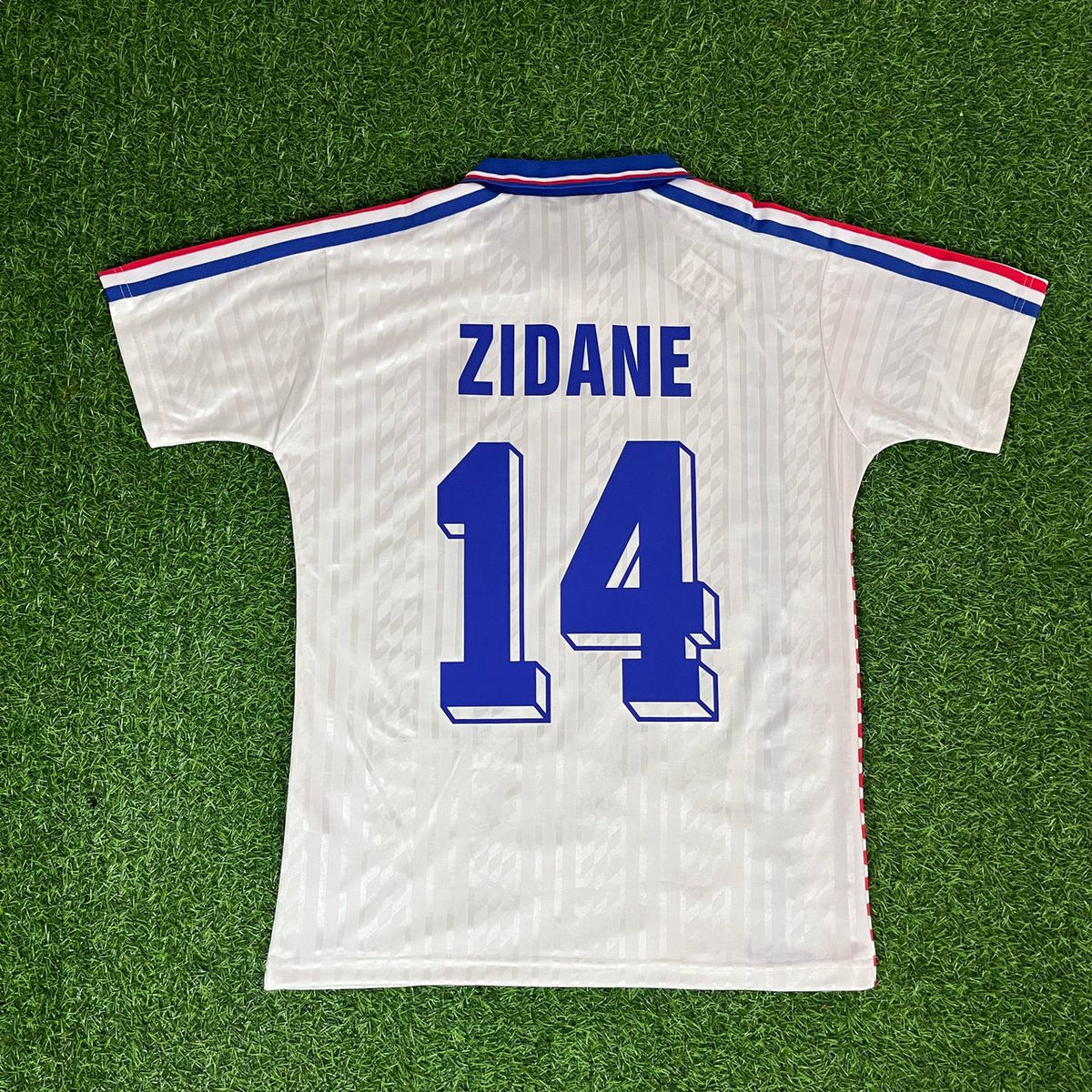 Zinedine Zidane France 1994 USA World Cup Retro Jersey – Detailed View