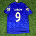 Jamie Vardy 9 - Leicester City 2015/16 Premier League Retro Kit Jersey – Back View