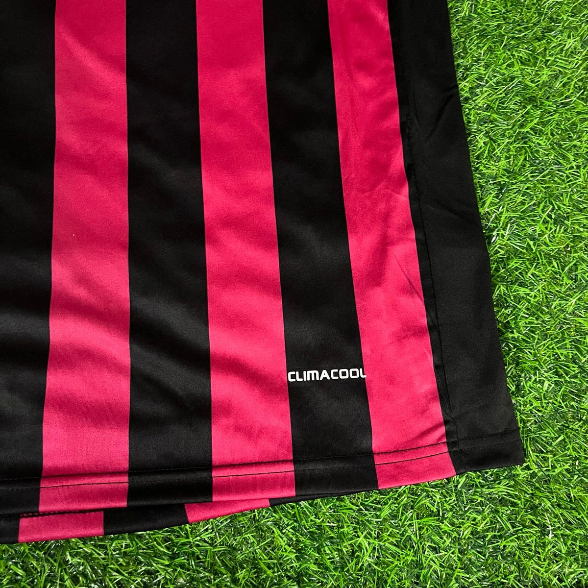 2009 Ronaldinho Gaúcho 80 - AC Milan 2010 Red Black Football Jersey – 5