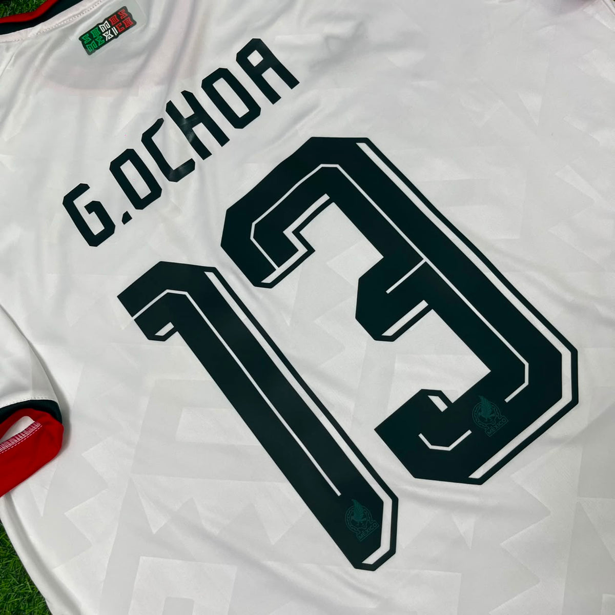 2026 Mexico World Cup Guillermo Ochoa Home White Football Jersey – Detailed View