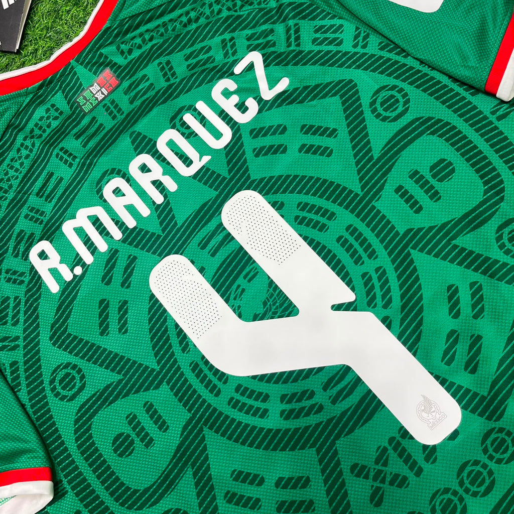 Mexico Rafael Márquez Retro Football Jersey – Detailed View