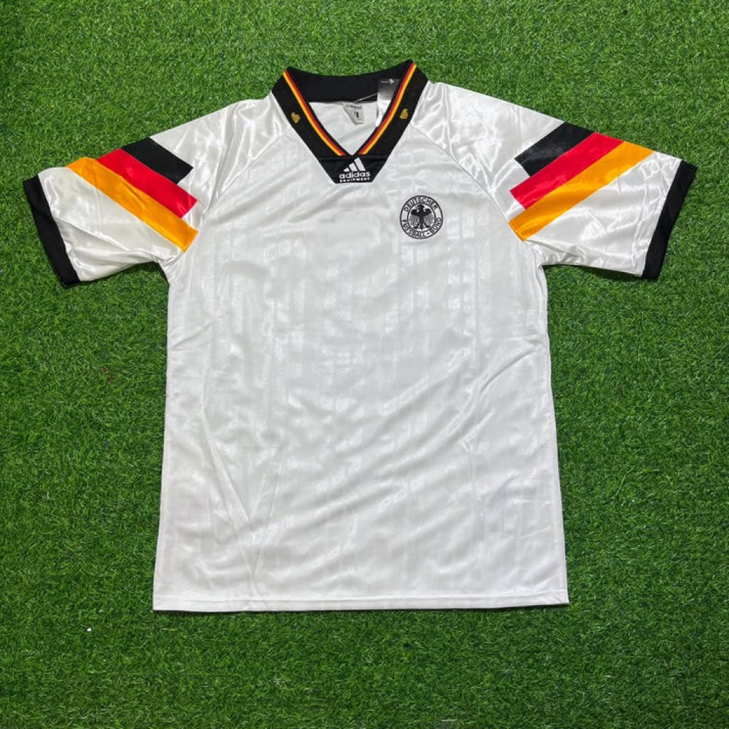 1992 Fritz Walter Deutschland Retro Germany Fussballtrikot Jersey – Front View