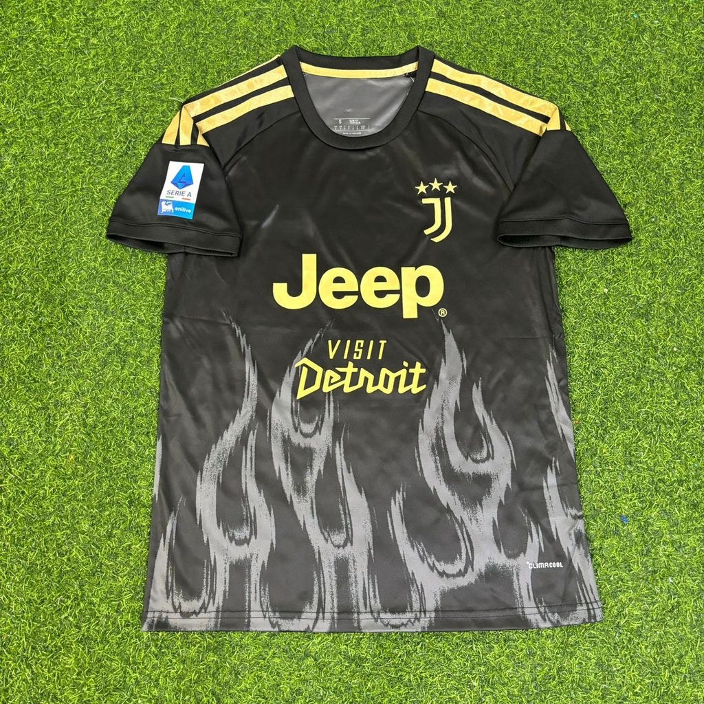 Kenan Yıldız Juventus 2026/2027 New Season Third Black Football Jersey – Front View