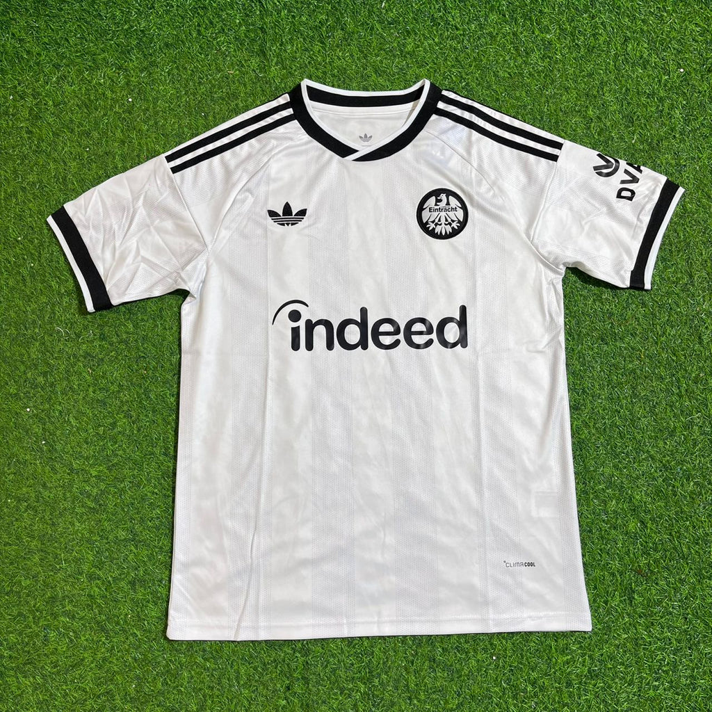 Jonathan Burkardt Eintracht Frankfurt New Season 2027 Home White Football Jersey – Detailed View