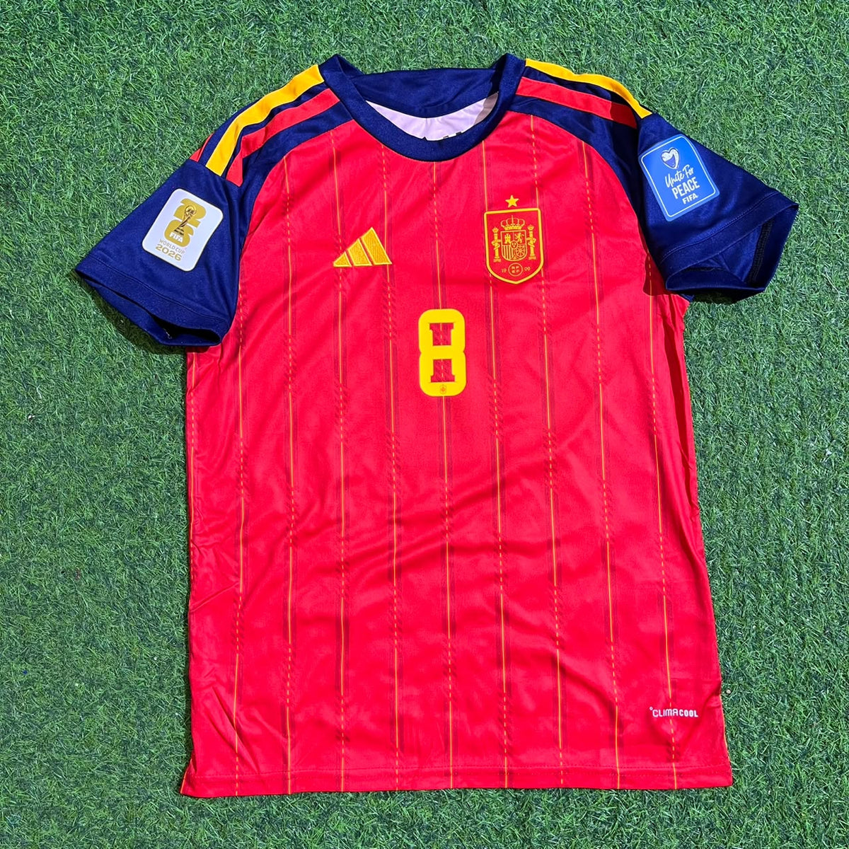 Fabian Ruiz #8 Spain 2026 World Cup Home Kids Football Jersey – 4